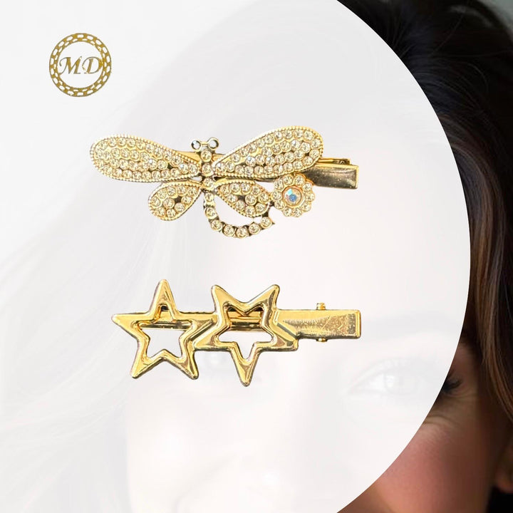 Elegante hårpynt 2 stk. med spænder/ el. Nåle