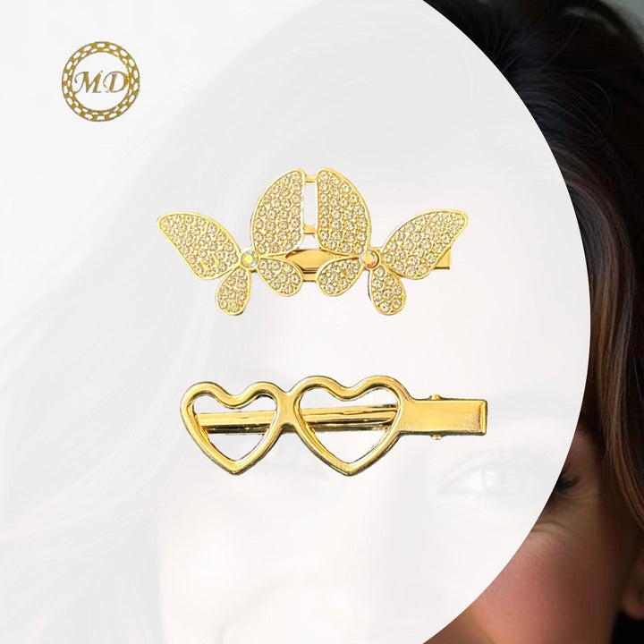 Elegante hårpynt med spænder 2 stk/ el. Nåle