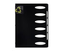 Officedepot - A4 6. sider divider mappe hjørne elastisk lukning