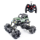 Fjernstyret Militærbil med Lys og Driftshjul!