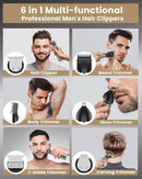 6-i-1 Professionel Grooming Trimmer – Trådløs, LED Display,
