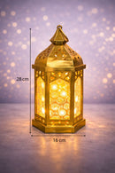 Lanterne design med LED lys, Batteridrevet (ekskl.)