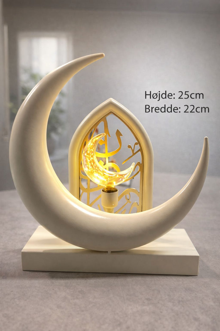 Ramadan tema på fod med batteridrevet lys i måne