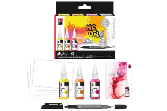 Marabu Alcohol Ink set NEON (3x20ml) ⎮ 4007751826954 ⎮ VE_827102 