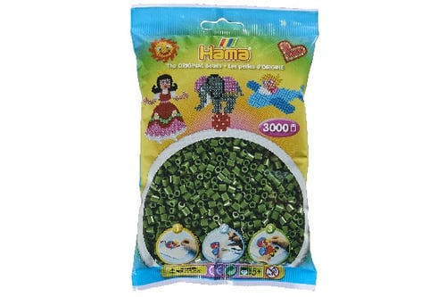 Hama midi perler 3000stk skovgrøn