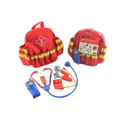 Rød Redningsrygsæk m/6 dele +3 år