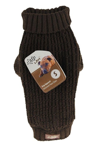 All For Paws - Strikket Hunde Sweater Fishermans Brun XXL 46cm ⎮ 847922094768 ⎮ CS_1211405 
