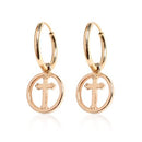 Everneed Zen - øreringe cross guld ⎮ 1348100241268 ⎮ EV_000872 