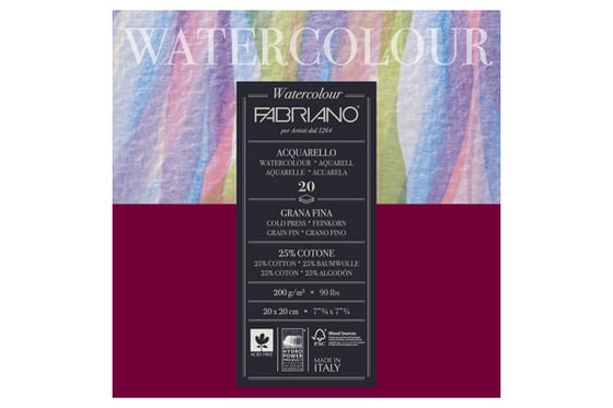 Fabriano Studio Wc Paper Studio Bl 20F 200G 20X20 ⎮ 8001348173540 ⎮ VE_834181 