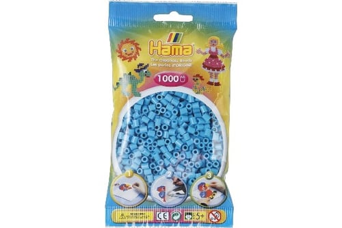 Hama Midi Perler 1000stk Azurblå
