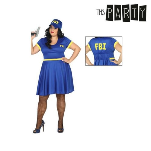 Kostume til voksne Fbi politi, str. XXL
