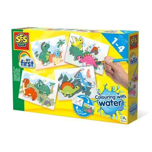 SES Creative - Farv med vand - Dinosaurer