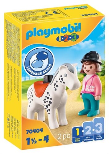 Playmobil Rytter med hest 70404