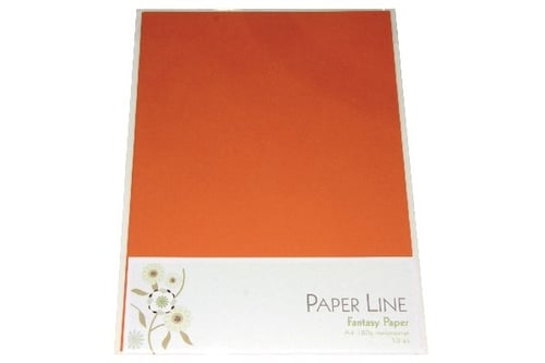 Fantasy Karton 180g A4 10stk I Pakke Mørkeorange