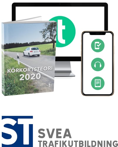 Körkortsteori 2020 : den senaste körkortsboken (bok + digitalt teoripaket med körkortsfrågor, övningar, ljudbok & ebok)