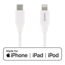 Deltaco, USB-C to Lightning cable, USB 2.0, 0,25m, White