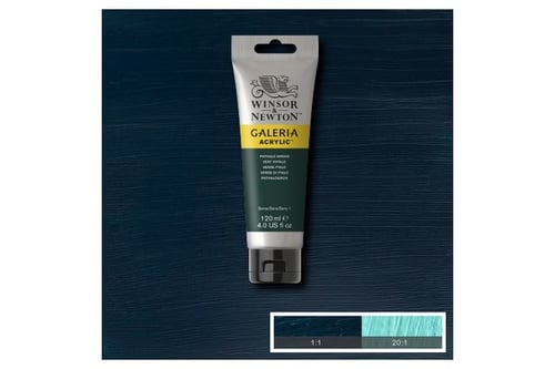 Winsor Galeria Acrylic 120Ml Phthalocyanine Green 522