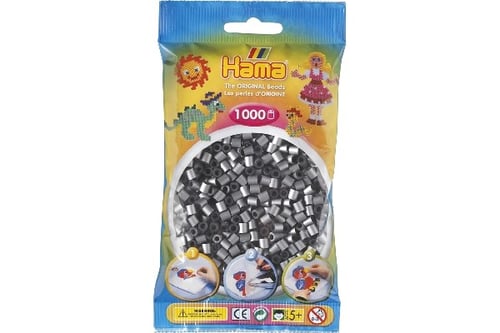 Hama Midi Perler 1000stk Sølv