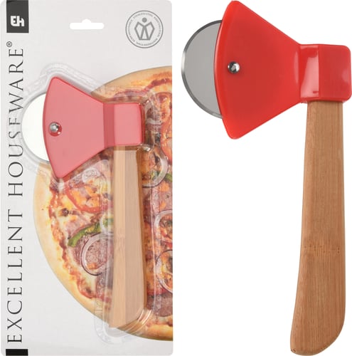 Pizzaskærer i rustfrit stål - formet som økse