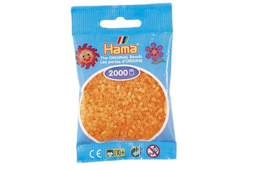 Hama Mini Perler Neon Orange