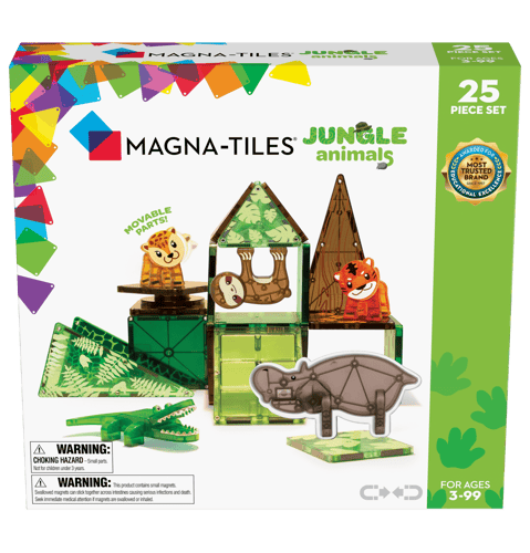 Magna-Tiles - Jungledyr 25 stk sæt