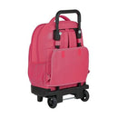 School Rucksack with Wheels Compact BlackFit8 Pink