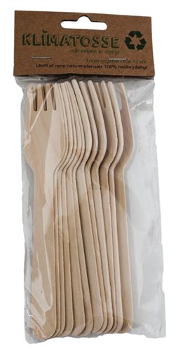 Engangsgafler i træ 16 cm