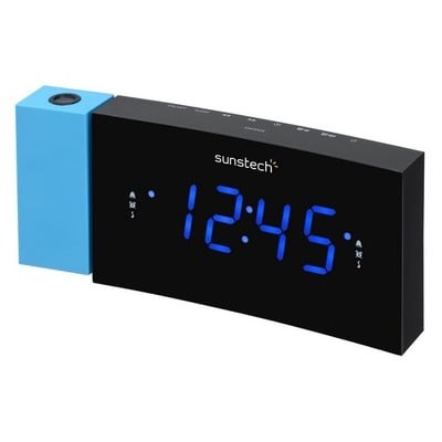 Clockradio Sunstech 1,2" LED Sort Blå ⎮ 8429015017537 ⎮ BB_S0422797 