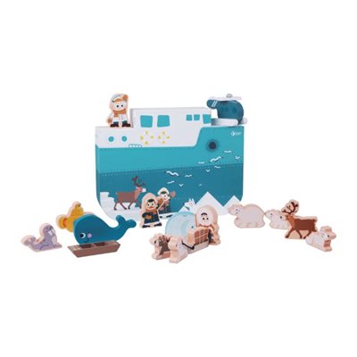 Classic World Trælegetøj, Arktisk med 16 dele +2år