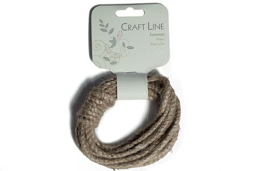 Craft Line Jutesnor 3Mmx3M Natur ⎮ 5700137807217 ⎮ VE_780721 