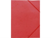 Mappe M/Elastik A4 Rød M/3 Klapper Karton ⎮ 7070529900061 ⎮ RZ_002635 