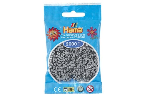 Hama Mini Perler Grå