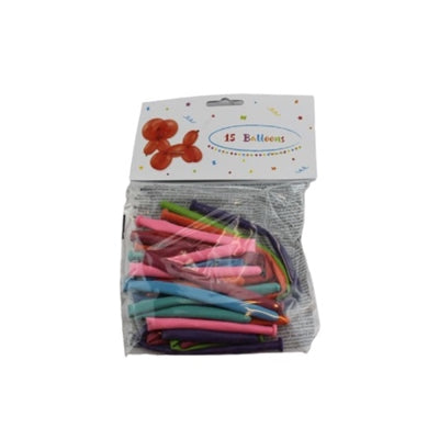 Balloner til ballondyr 15 stk +8 år, 22x15x1cm ⎮ 5201184919149 ⎮ GT_001821 