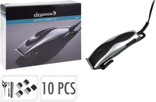 Hår- og skægtrimmer sæt med 10 dele