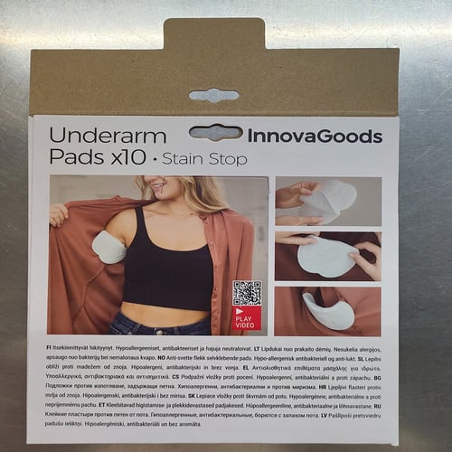 InnovaGoods Anti-Pletter Lapper til Sved Under Armene (Pakke med 10)