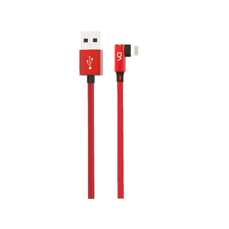 Marvo - Ladekabel 90º USB A Lightning Iphone 1 Meter 3A MARVO