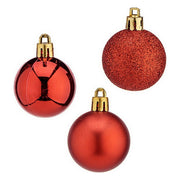 Krist - Weihnachtskugeln 4cm - 20 Stück - Rot