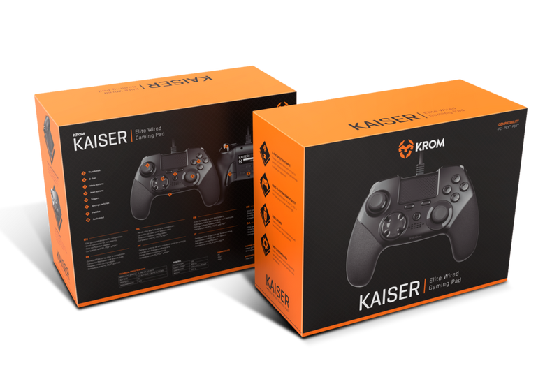 K.ROM KAISER ELITE Wired GAMING PAD Joystick für PC/PS3/PS4