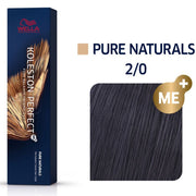 Wella Koleston Perfect ME+ Pure Naturals 2/0 – Darkest Brown 60 ml