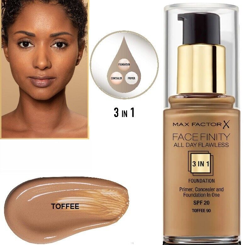 Maximaler Faktor – Facefinity Foundation Pump SPF20 TOFFEE90