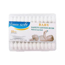 Bløde og Sikre Baby Vatpinde – 100% Bomuld – Pakke med 55 stk
