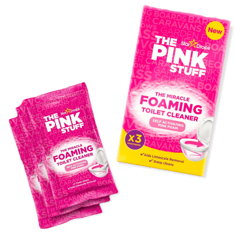 The Pink Stuff – Power-Schaum-Toilettenreiniger, 3x Behandlungen