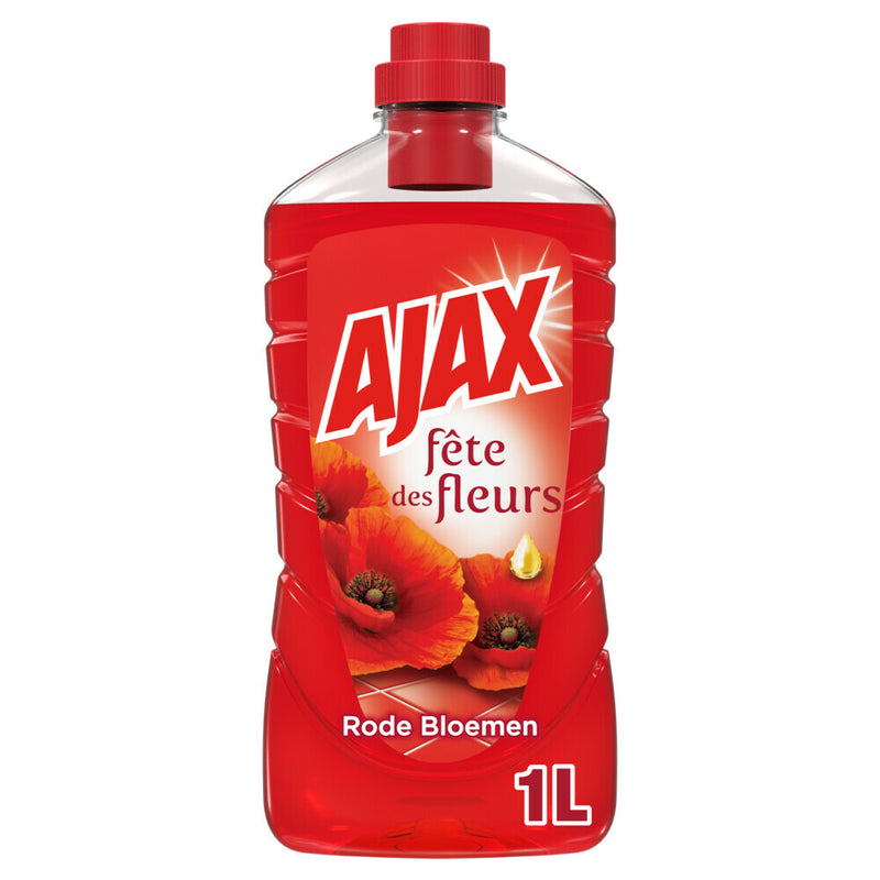 Ajax – Bodenreiniger-Flasche 1000 ml – Mark Of Poppies Rosenaroma