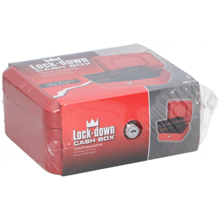 Lock-Down – Metall-Spardose 20 x 16 x 9 cm mit Münzfach