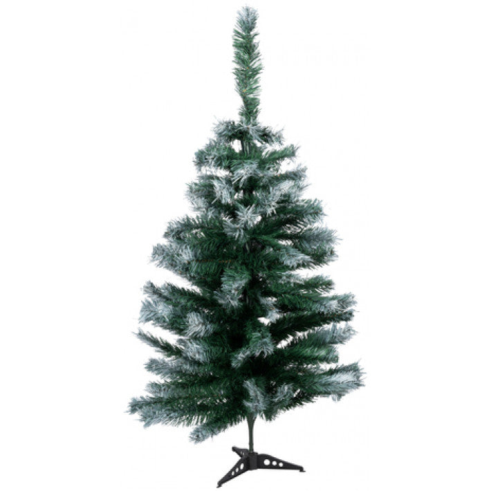 Weihnachtsgeschenke – Künstlicher Weihnachtsbaum stehend – 90 cm mit 100 Spitzen (Schneethema)