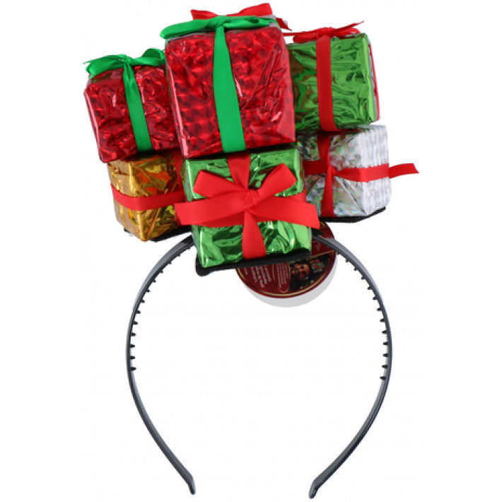 Weihnachtsgeschenke – Stirnbänder mit Geschenkmotiv (Erwachsene)