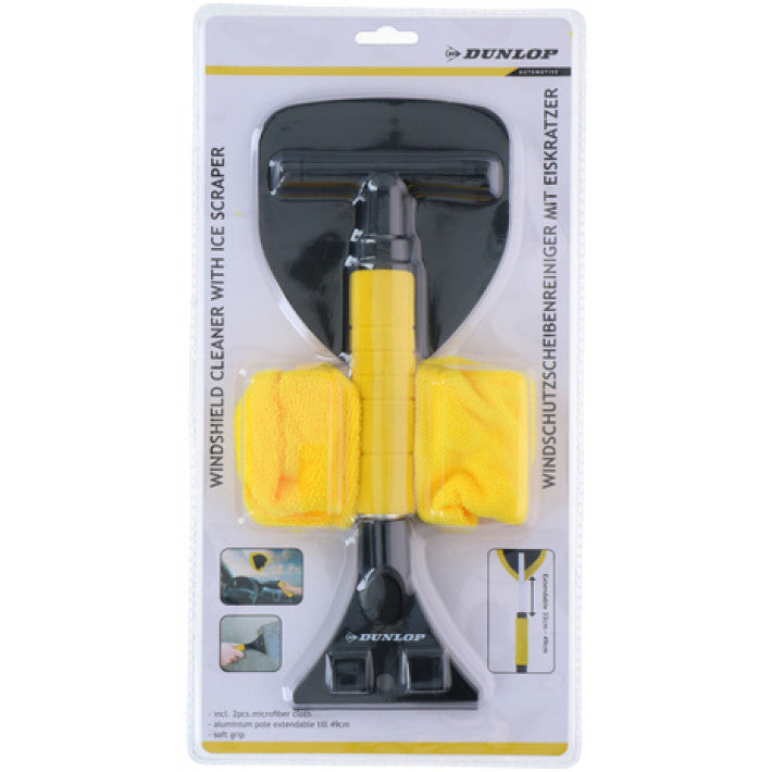 Dunlop – Multifunktions-Eiskratzer &amp; Fensterreiniger inkl. 2 Mikrofasertücher