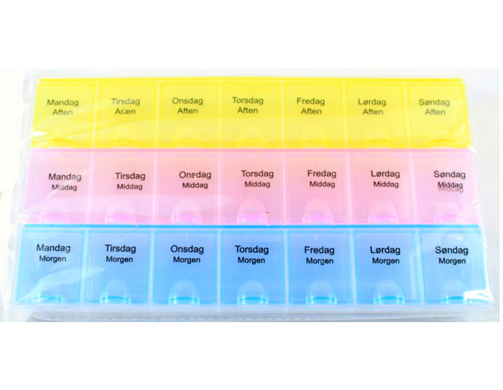 Pilleboks Til 7 Dage (Morgen/Middag/Aften) - Dollarstore.dk