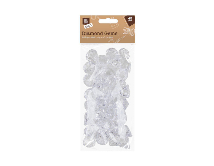 Diamond Shaped Decorative Gems - 45 Pack - Dollarstore.dk