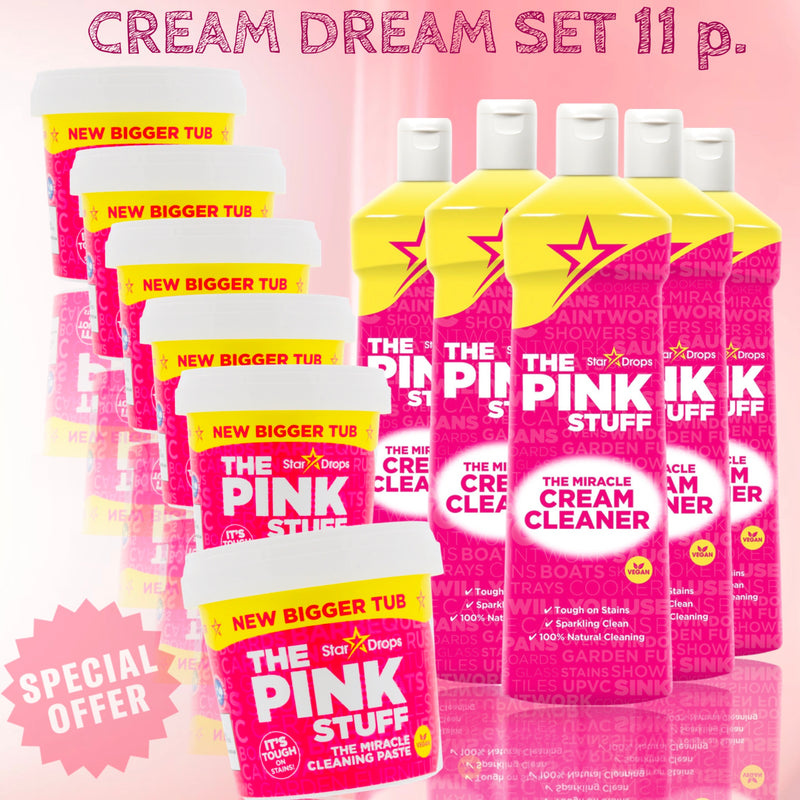 Das Pink Stuff Cream Dream 11-teiliges Set – Bestseller